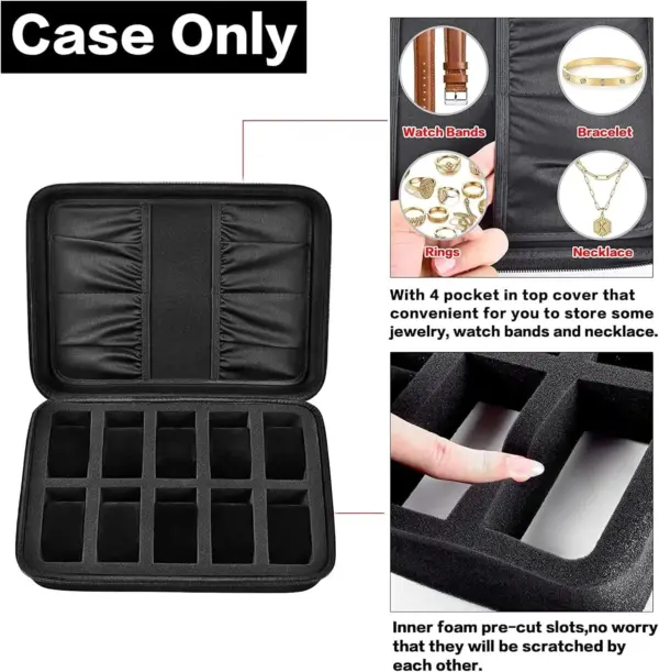 10 Slot Watch Display Case for All Watches - Image 2
