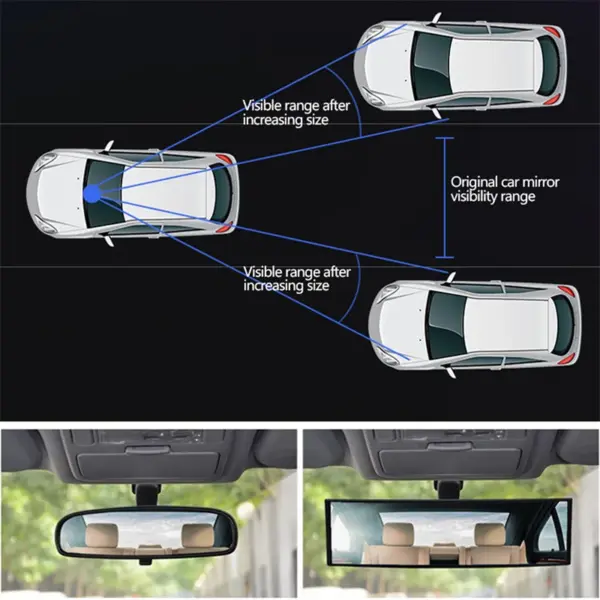 Wide Angle Convex Rearview Mirror for Cars - Image 6