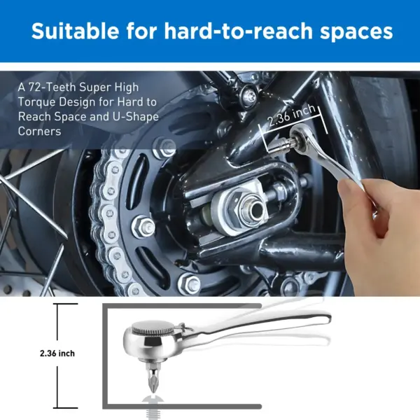 28 in 1 Compact Ratchet Wrench Set - Image 6