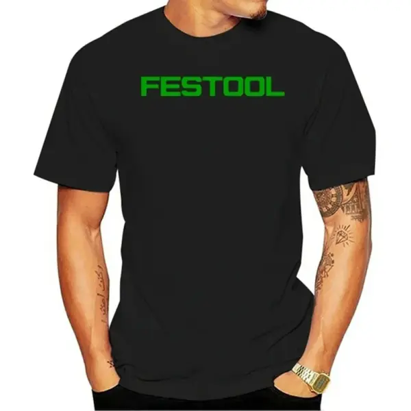 Festool Men's Cotton Round Collar T-Shirt - Image 14
