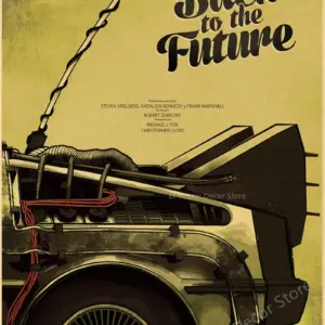 Vintage Back To The Future Movie Poster Print 90 S684693beeb4149e28cd2f1dd05b5d271u 1