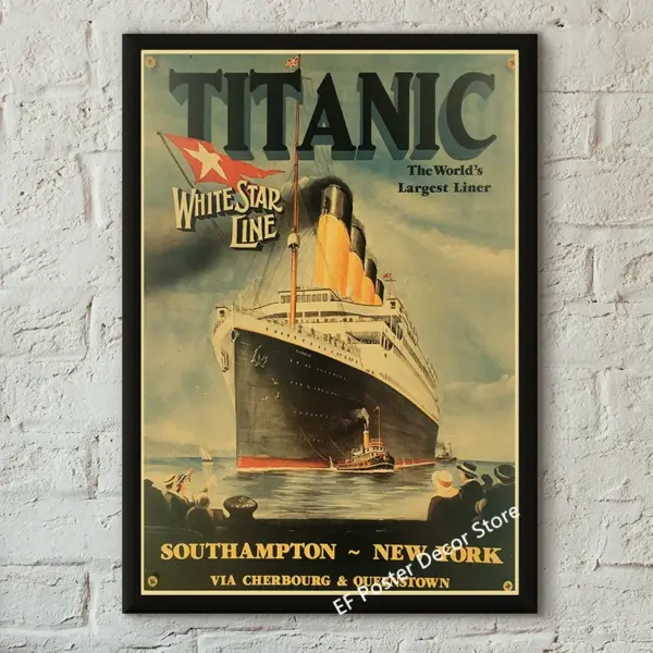 Vintage Movie Poster Canvas Print A4 A3 Sizes - Image 21
