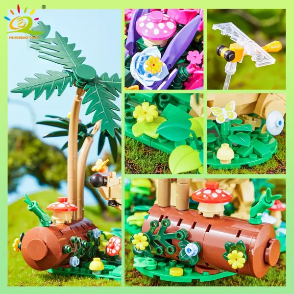 Flower Hedgehog Building Block Set by HUIQIBAO - Image 4