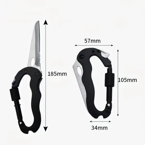 5-in-1 Multifunctional Survival Tool Carabiner - Image 6