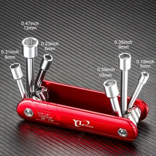 Compact Folding Socket Wrench Tool Set 6 inches - Image 6