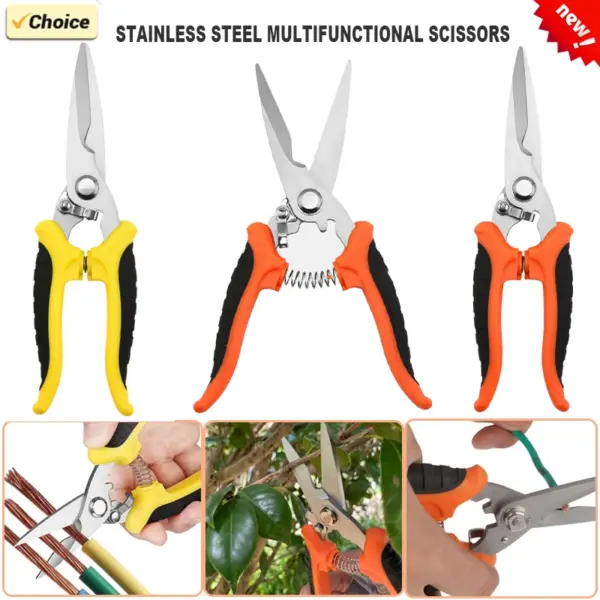 Stainless Steel Multi-Purpose Electrician Scissors