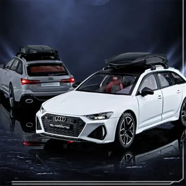 1:24 Audi RS6 Avant Diecast Model Car - Image 2