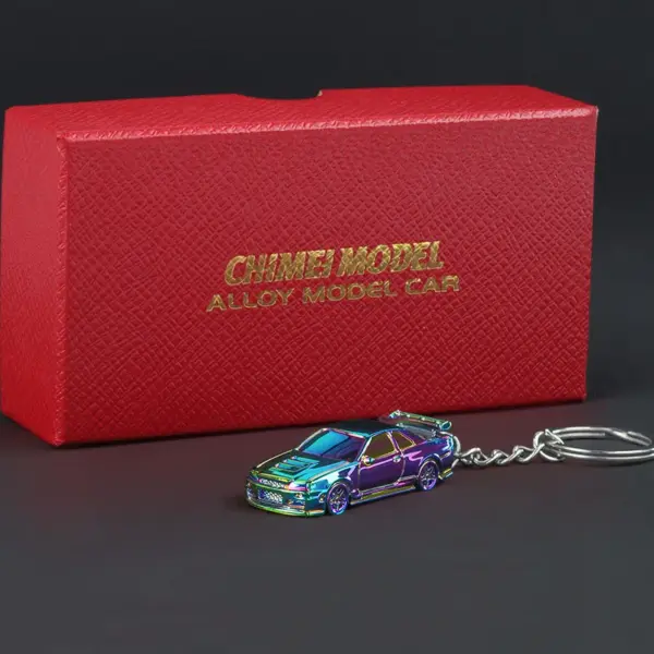 1:64 GTR-R34 RS7 Metal Keychain Model Car - Image 10