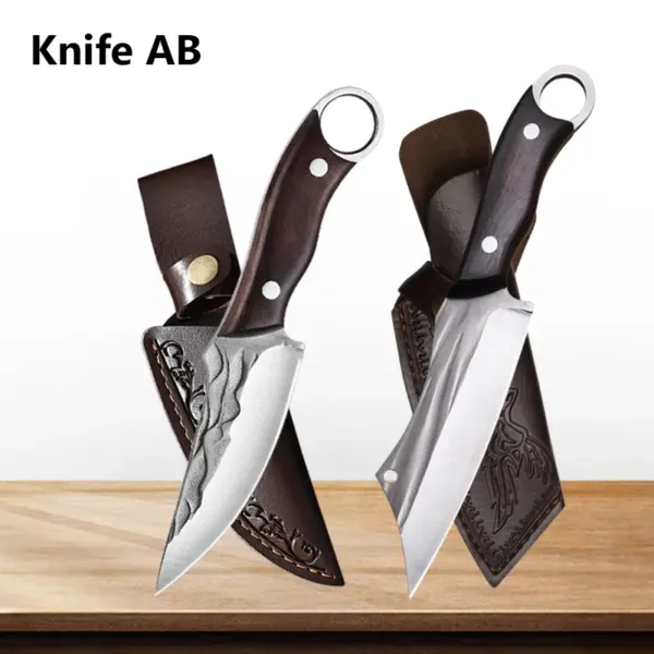 Professional Forged Chef Knife with Wooden Handle - Image 10