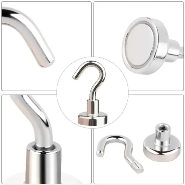 10PCS Stainless Steel Magnet Hooks for Storage - Image 5