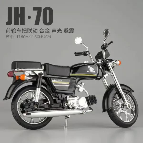 1:12 Honda JiaLing JH70 Diecast Motorcycle Model - Image 8