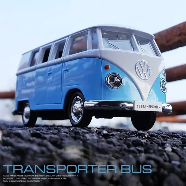 1:36 VW T1 Bus Diecast Model Car - Image 2