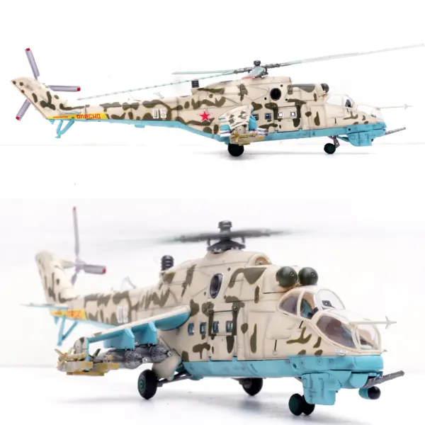 1/72 Soviet Mi-24V Helicopter Model Aircraft