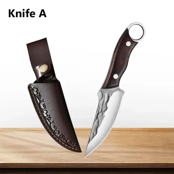 Professional Forged Chef Knife with Wooden Handle - Image 13