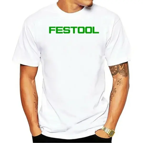 Festool Men's Cotton Round Collar T-Shirt - Image 12