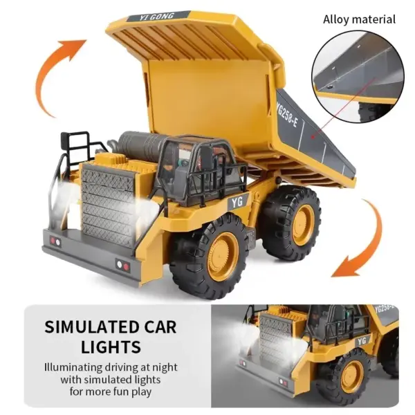 Remote Control Excavator Truck for Kids - Image 2