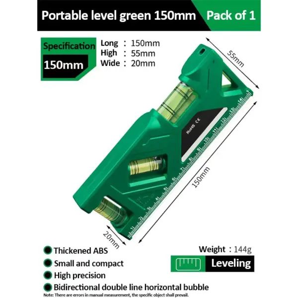 Magnetic Mini Level Gauge with Protractor - Image 8