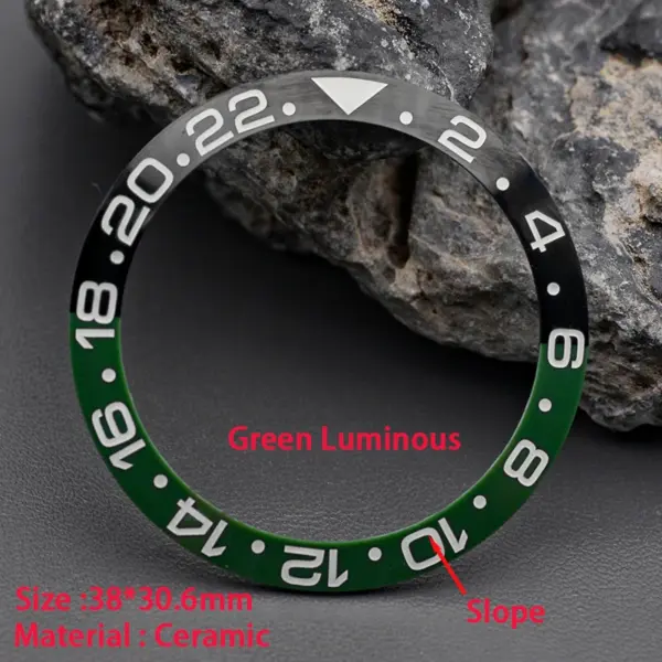 C3 Green Luminous Ceramic Bezel Insert 38mm - Image 14