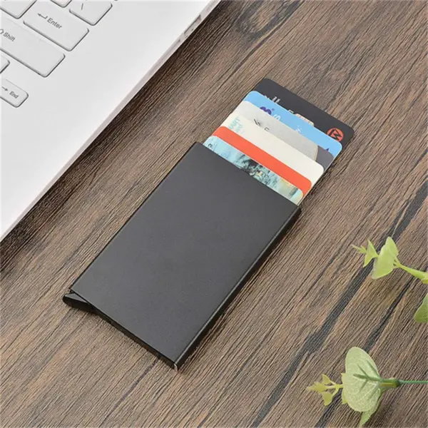 Slim RFID Credit Card Holder Metal Wallet