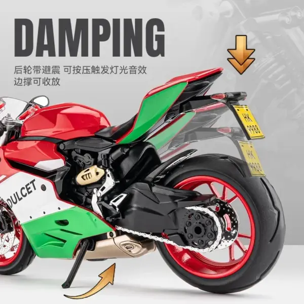 1:12 Ducati 1199 Diecast Alloy Model Motorcycle - Image 3