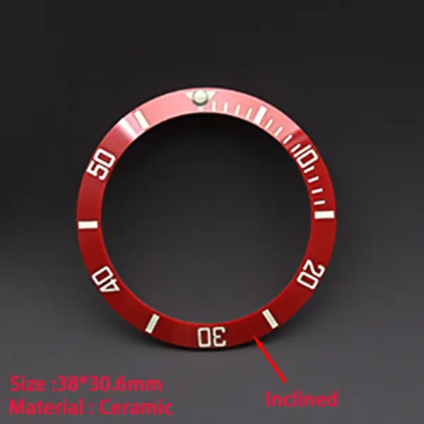 Red Ceramic Bezel Insert for Submariner GMT - Image 4