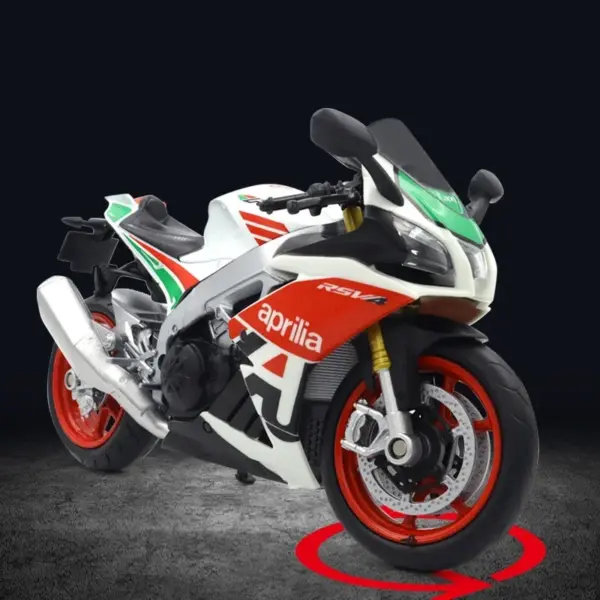 1:12 Diecast Aprilia RSV4 RR1000 Motorcycle Model - Image 3