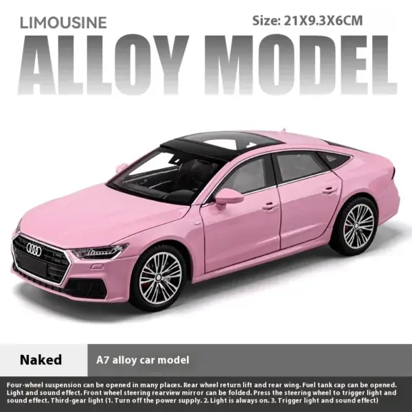 1:24 Scale Audi A7 Diecast Model Car - Image 13