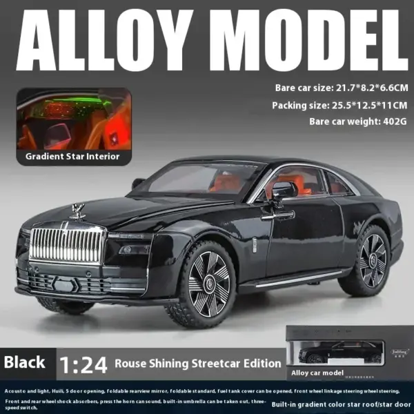 1:24 Rolls Royce Spectre Diecast Model Car - Image 11