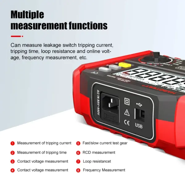 HT5910 Digital Resistance Meter Multimeter Tester - Image 6