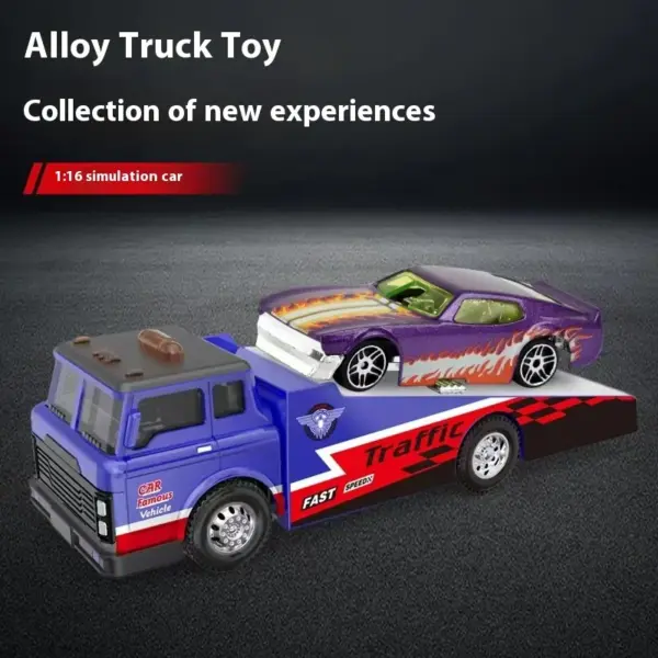 Alloy City Cargo Trailer Toy Car Model - Image 5