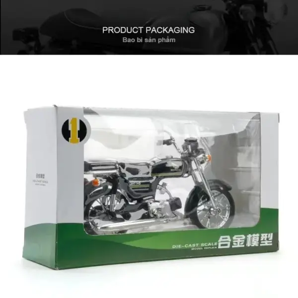 1:12 Honda JiaLing JH70 Diecast Motorcycle Model - Image 6