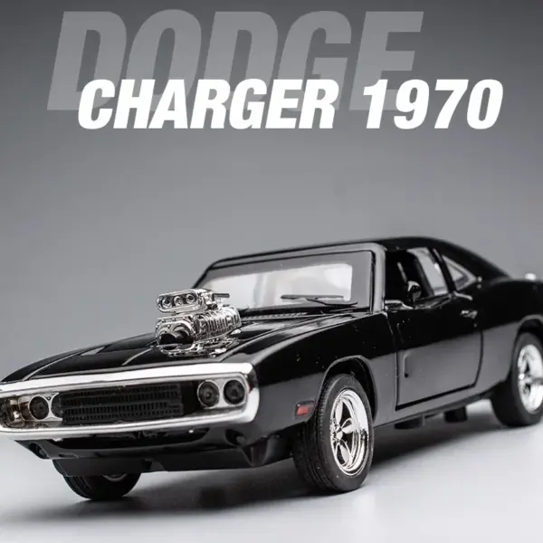 1:32 Diecast 1970 Dodge Charger Model Car - Image 5