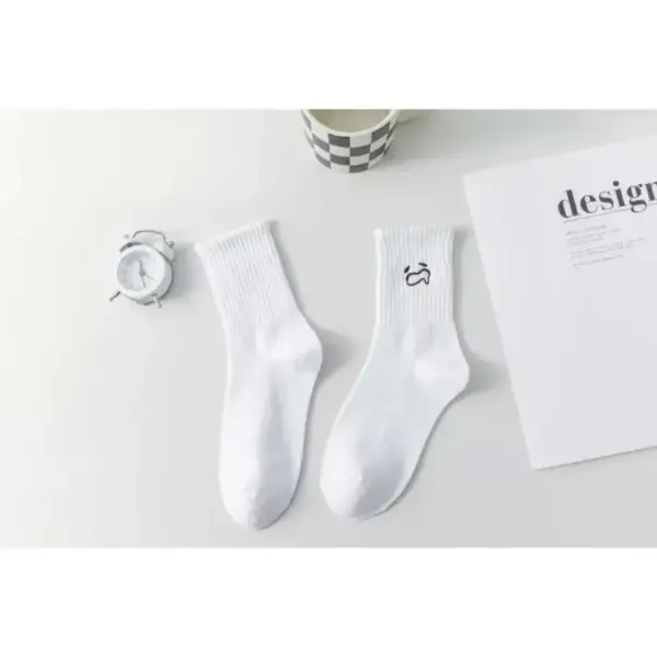 5 Pairs Cartoon Women's Mid Tube Socks - Image 4