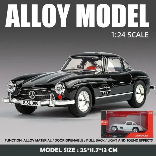 1:24 Diecast Mercedes-Benz 300SL Model Car - Image 12