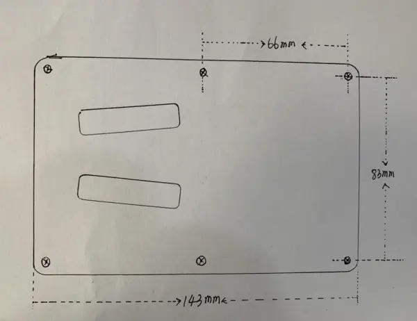 Electric Guitar Tremolo Cavity Cover Plate - Image 5