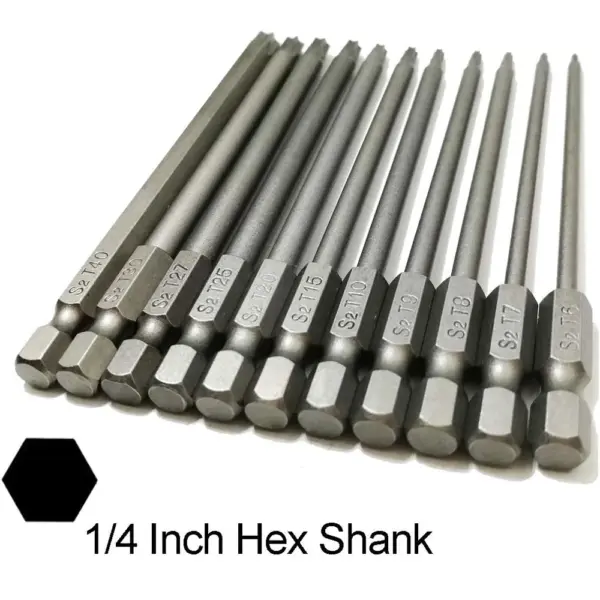 11-Piece Magnetic Torx Screwdriver Bit Set - Image 3