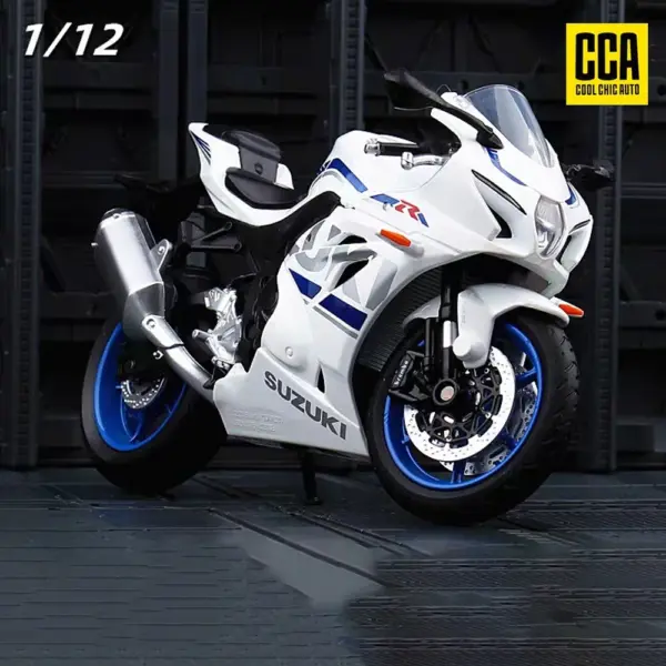 1:12 Suzuki GSX-R1000 Metal Motorcycle Model - Image 3