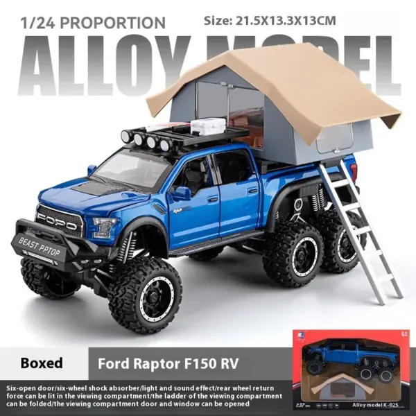 1:24 Ford Raptor F150 Diecast Model Truck - Image 11
