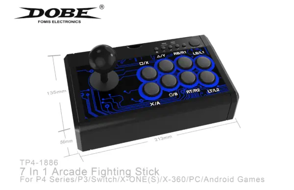 7 In 1 Arcade Fighting Stick for Consoles - Image 3