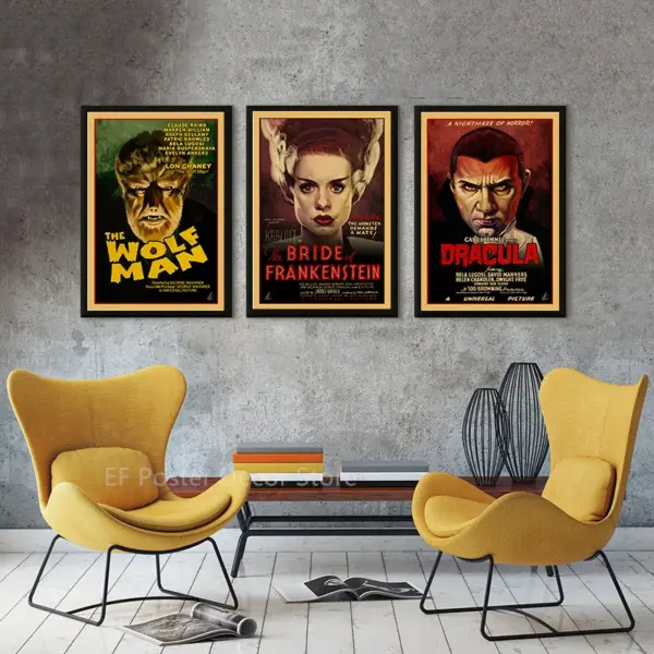 Monsters Movie Poster Vintage Home Decor - Image 5