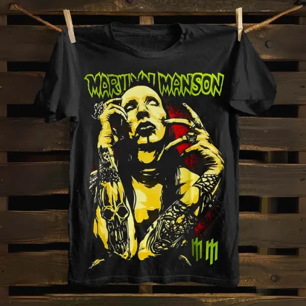 Marilyn Manson Cotton Unisex T-shirt