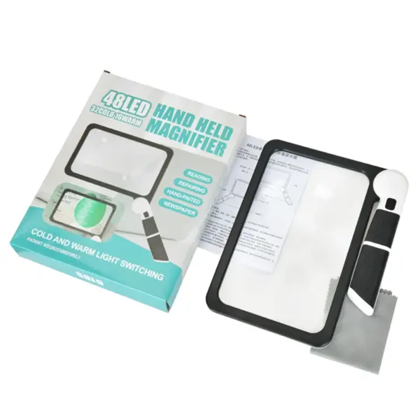 Foldable LED Magnifying Glass with Handle - Image 7