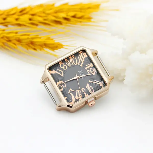 Rose Gold Square Watch Head 30mm 16mm Band - Image 8