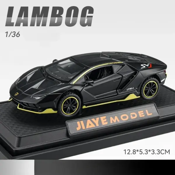 1:36 Lamborghini LP780-4 Diecast Model Car - Image 7