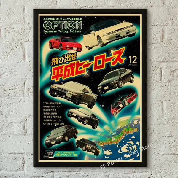 Vintage Motorsport GTR Cars Kraft Paper Poster - Image 31