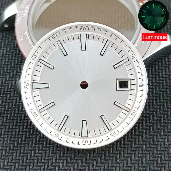 33MM Green Luminous Watch Dial for Miyota8215 - Image 8