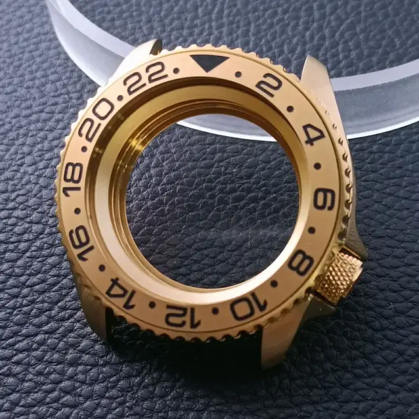 42mm Gold Rose Gold Stainless Steel Watch Case - Image 42