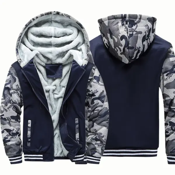 Men's Black Hooded Jacket Casual Sportswear - Image 12