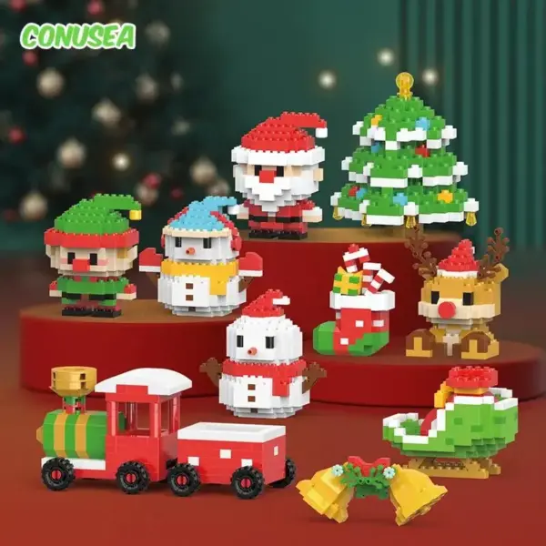 Santa Claus Micro Building Block Decoration - Image 5