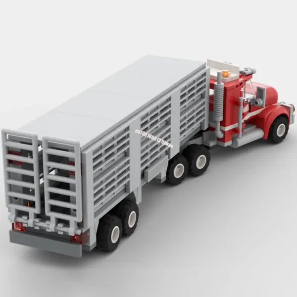 382PCS Transport Cattle Hauler Building Block Set - Image 3